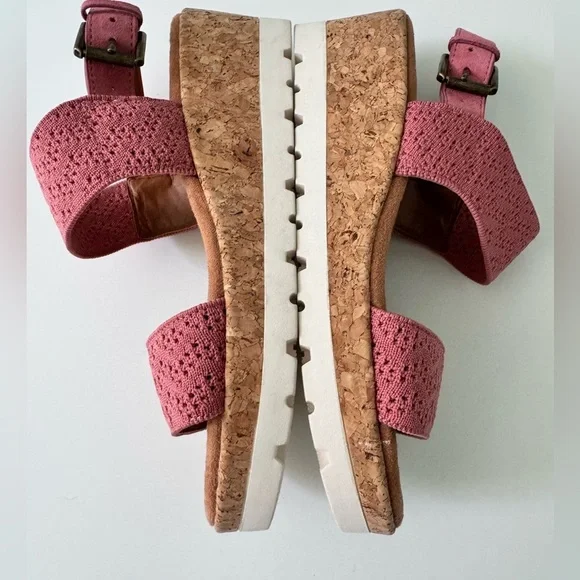 Zodiac Oceana Wedge Sandals with Leather and Fabric Woven Straps - Picture 4 of 7